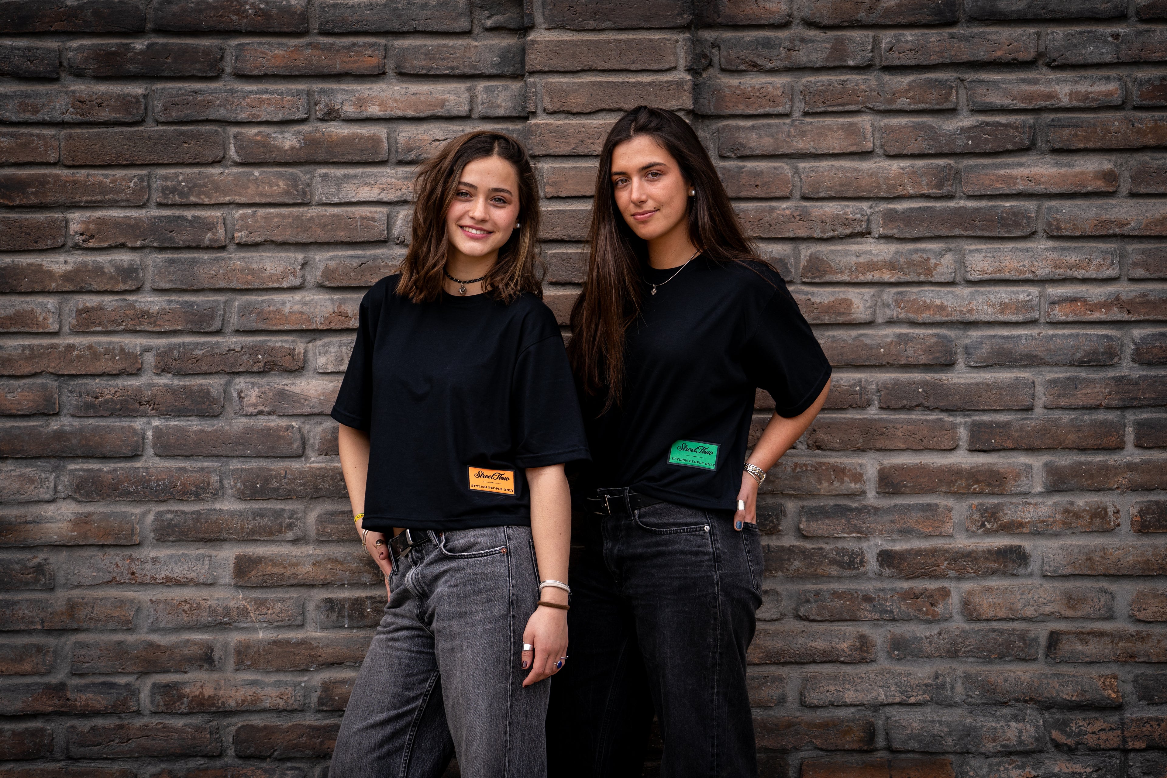 Black/Orange Girl Boxy fit