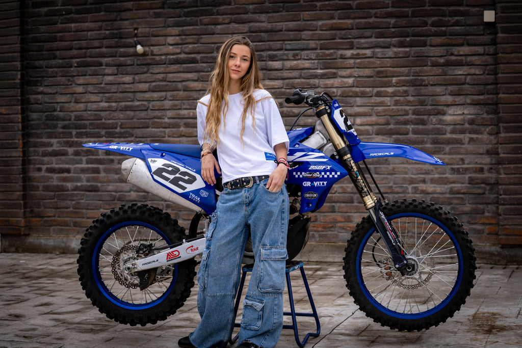 White/Blue Girl Boxy fit