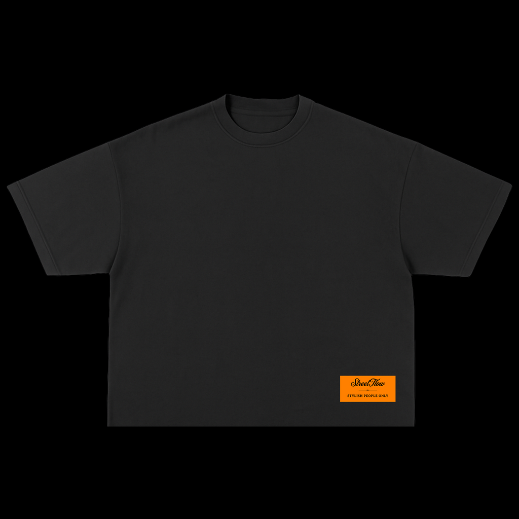 Black/Orange Girl Boxy fit