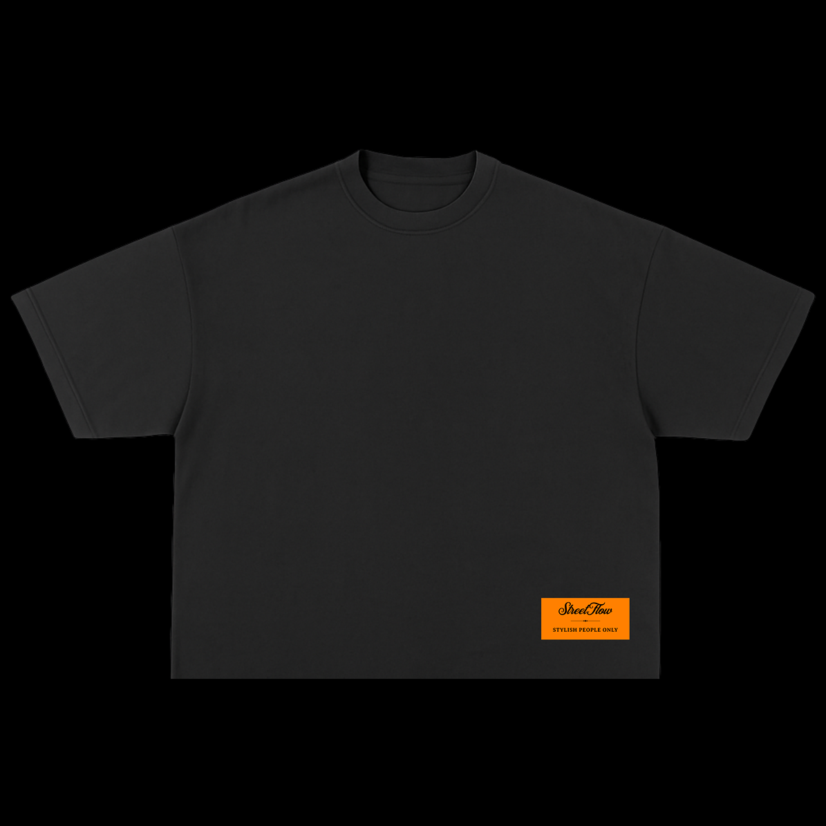 Black/Orange Girl Boxy fit